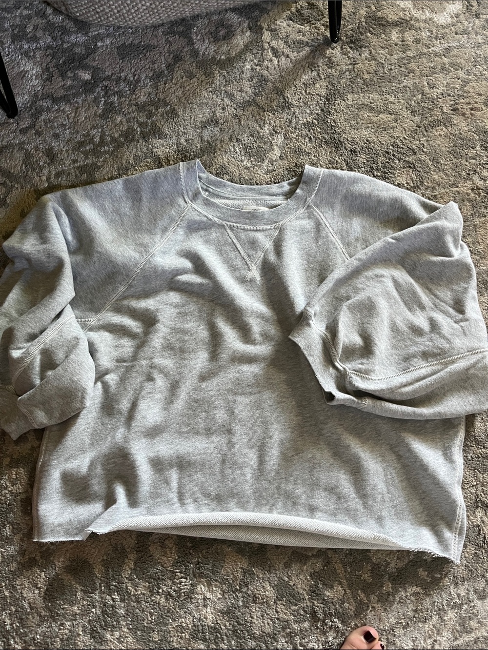 Aerie Femme sweatshirt large gray
